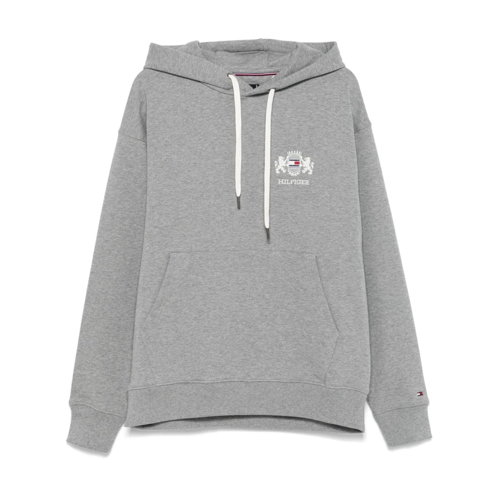 Tommy Hilfiger Grijze hoodie met zak Gray Heren
