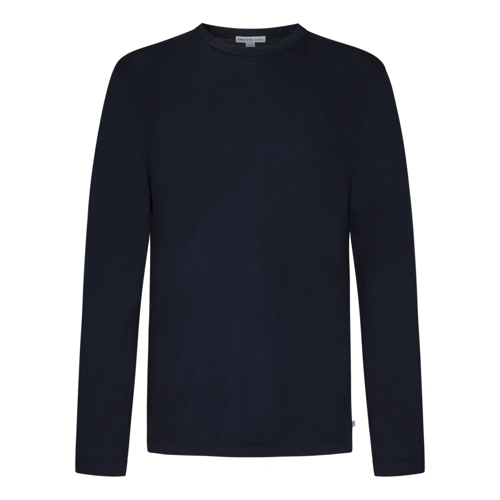 James Perse Blauw T-shirt met lange mouwen voor heren Blue Heren