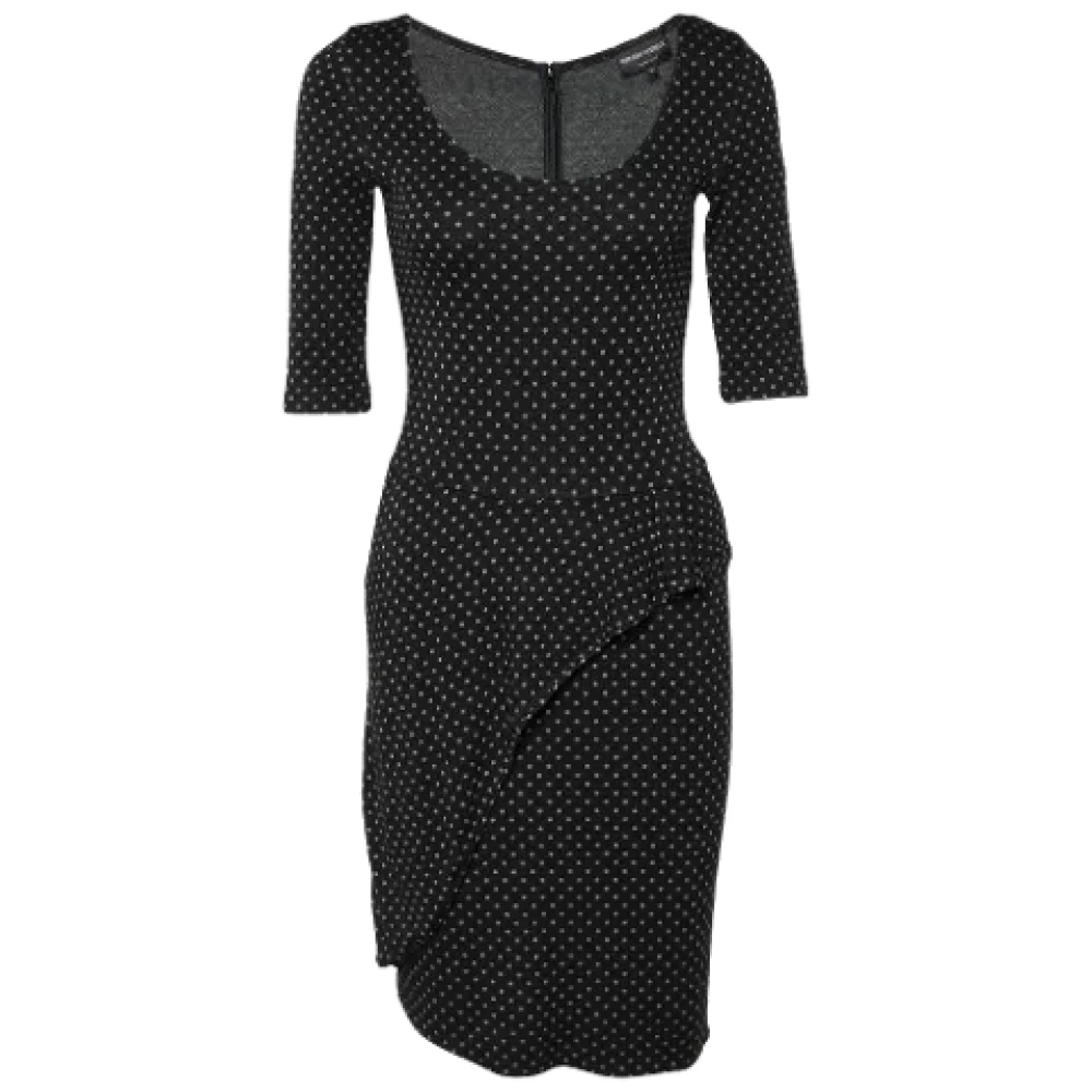 Armani Pre-owned Knit dresses Black Dames