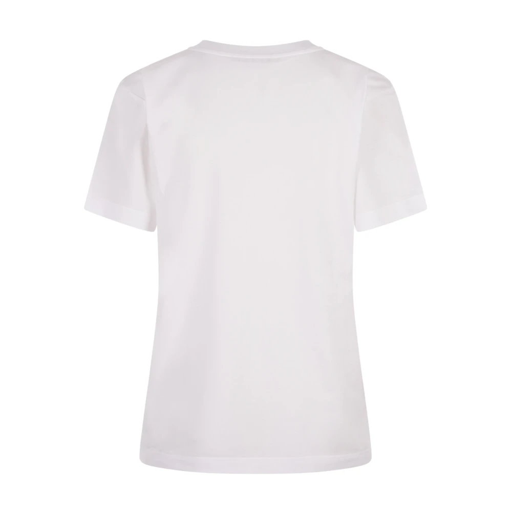 Marni Witte Bloemenapplicatie Crew-Neck T-shirt White Dames