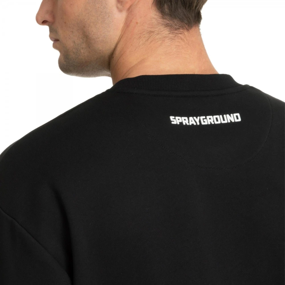 Sprayground Gebroken Glas Haaienmond Sweatshirt Black Heren