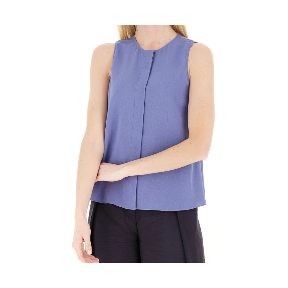 Emporio Armani Damen Blau Oberteile, Mgröße: