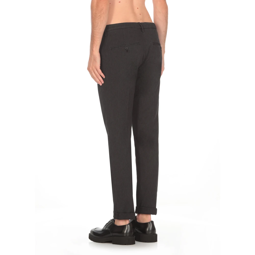 Dondup Grijze Katoenmix Broek met Zakken Gray Heren