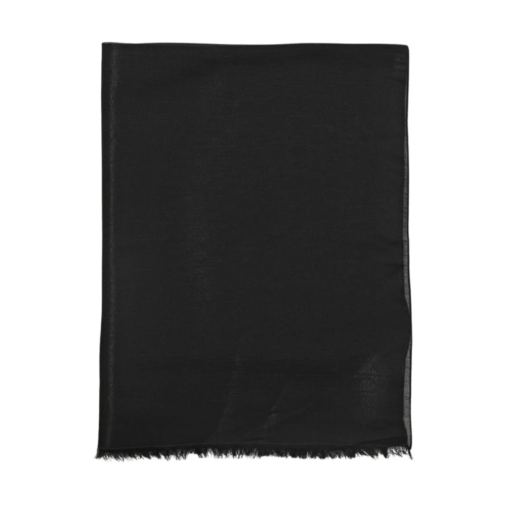 Emporio Armani Women's Black Elegant Woven Scarf