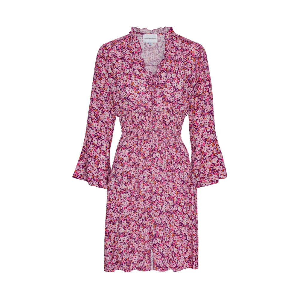 Americandreams Vrouw Purper Kleedjes Dames, Paars, L, Sally Short Dress