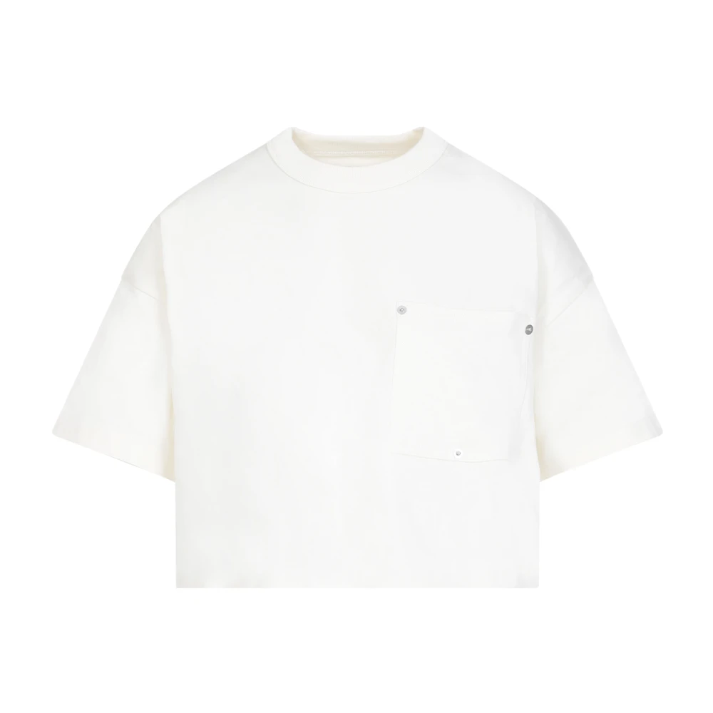 Bottega Veneta Witte Katoenen T-shirt Ss24 White Dames