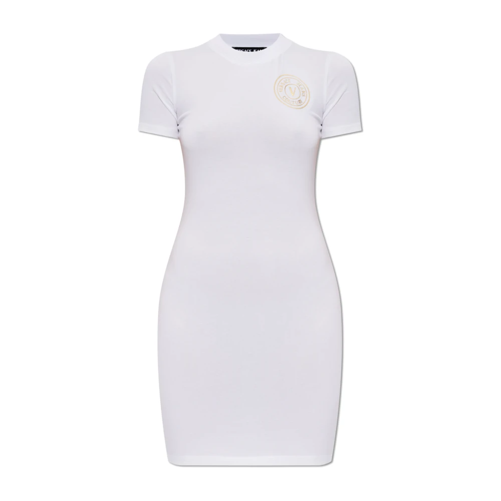 Versace Jeans Couture Damen Weiß Kleider, 2XSgröße: