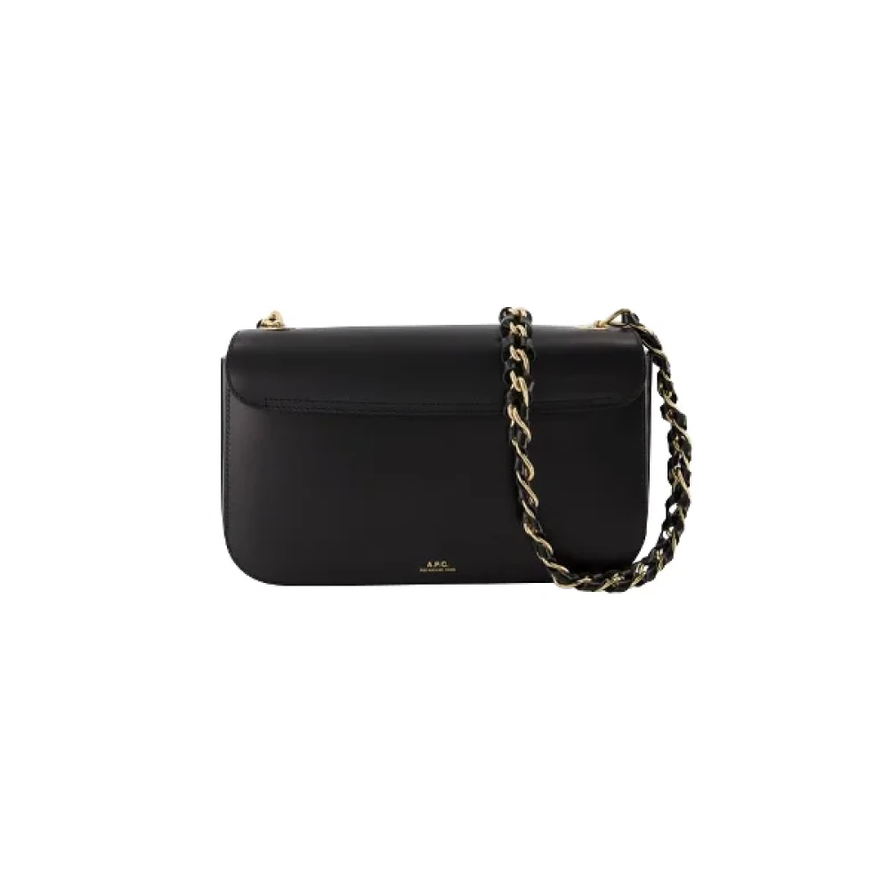 A.p.c. Leather shoulder-bags Black Dames