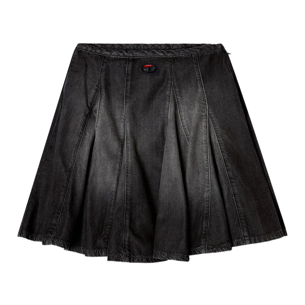 Diesel De-Spiki-S Skirt - Female - Denim Skirts - Black - W25 - Skirts