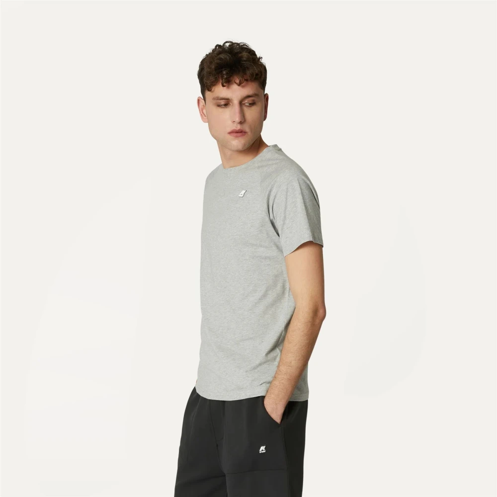 K-way Stijlvolle T-Shirt en Polo Gray Heren