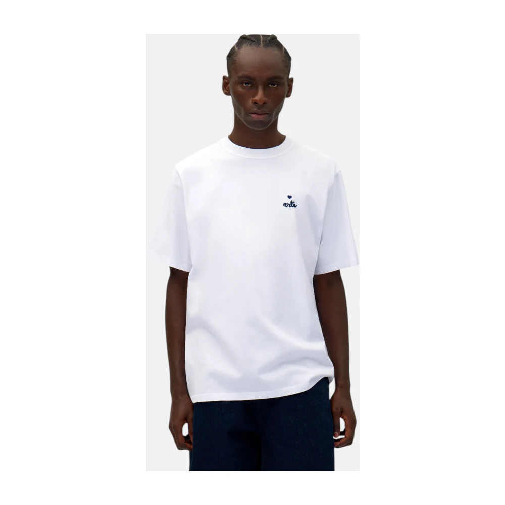 Arte Antwerp Hart Logo T-shirt in Wit White Heren