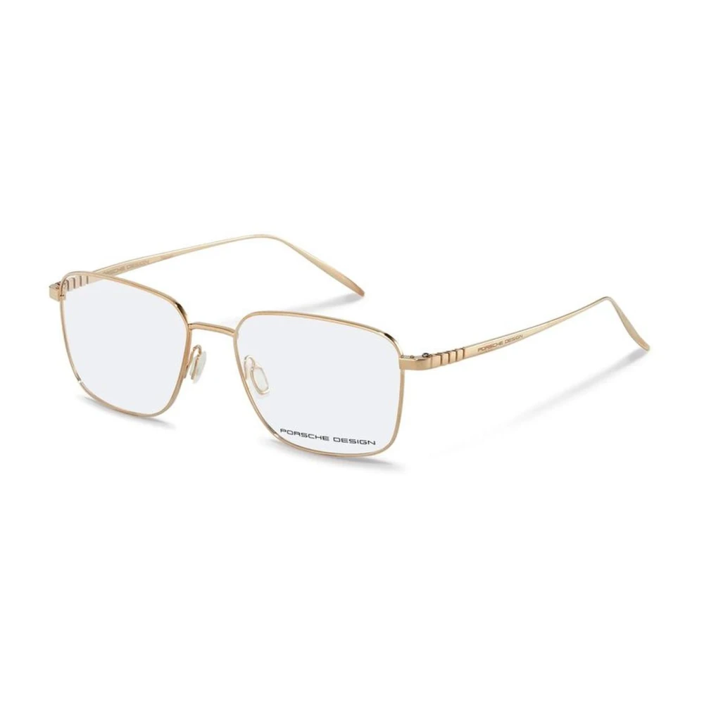 Porsche Design Gouden Titanium Frames met Wijzerplaat Yellow Heren