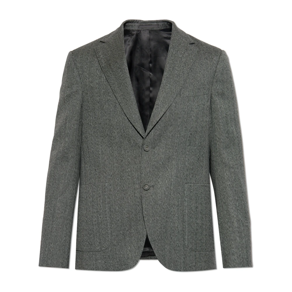 Officine Générale Wollen Blazer Gray Heren