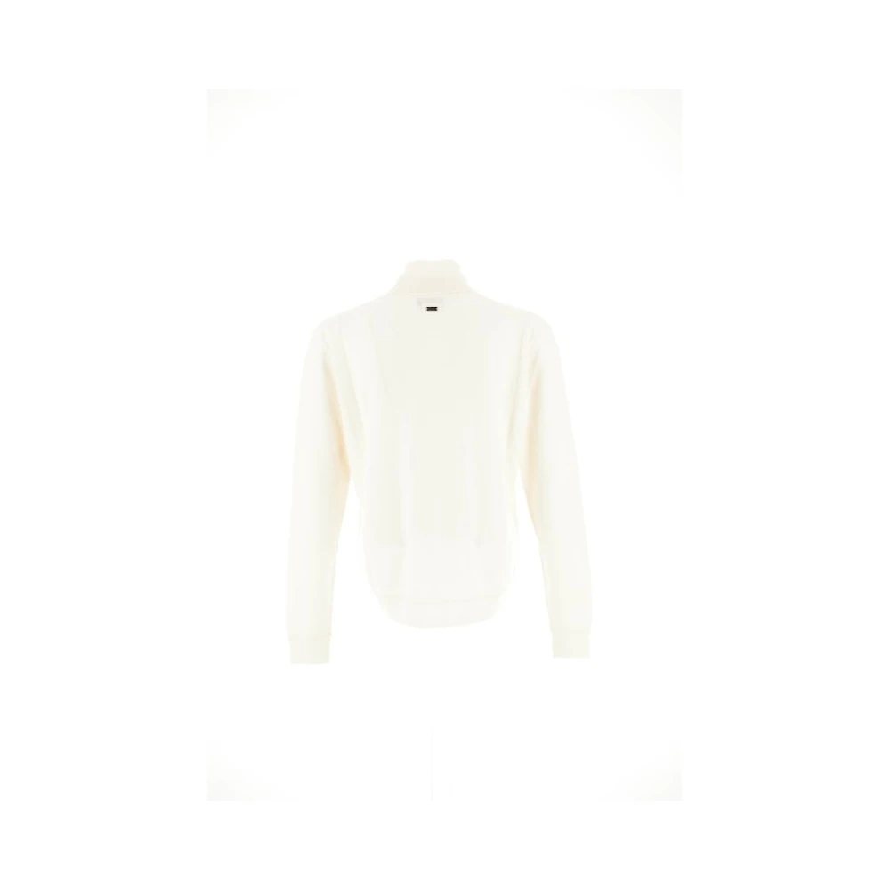 Herno Wol wollen trui met turtleneck White Heren