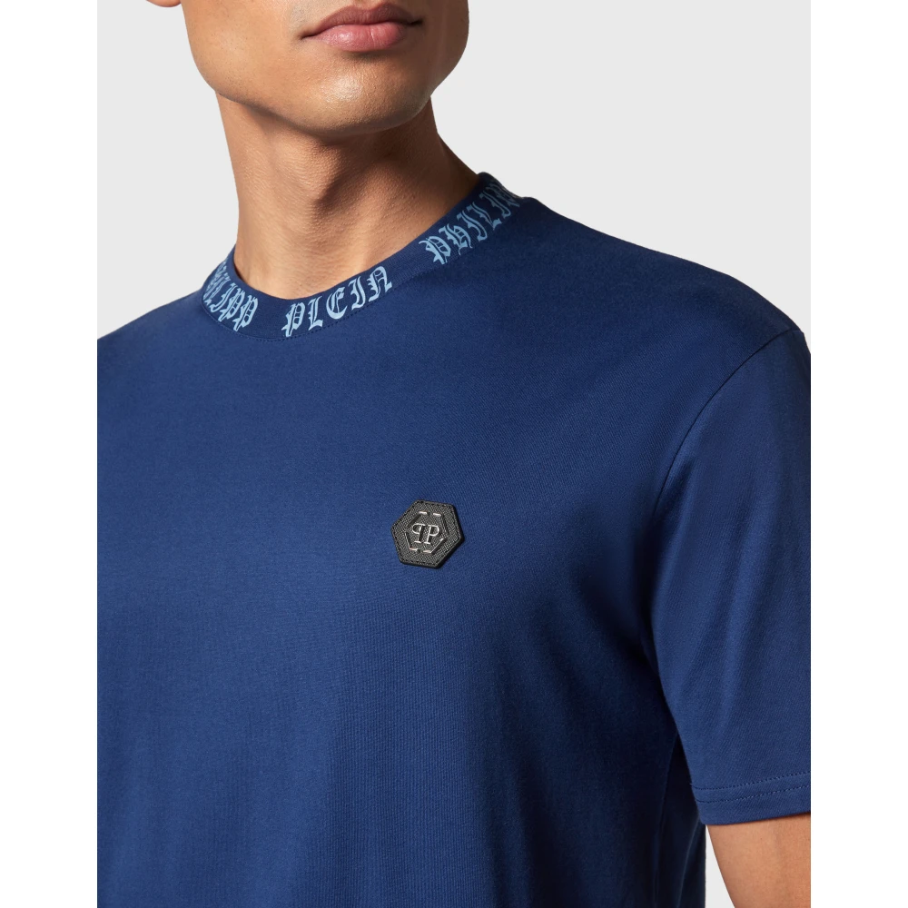 Philipp Plein Stijlvolle T-Shirt voor Heren Blue Heren