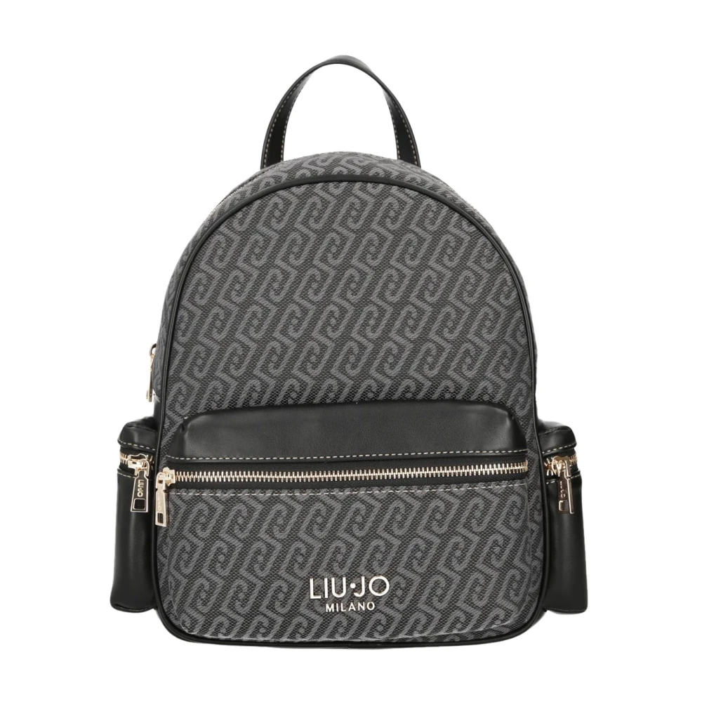 Liu Jo Logo Backpack - Female - Backpacks - Black - One Size - Bags