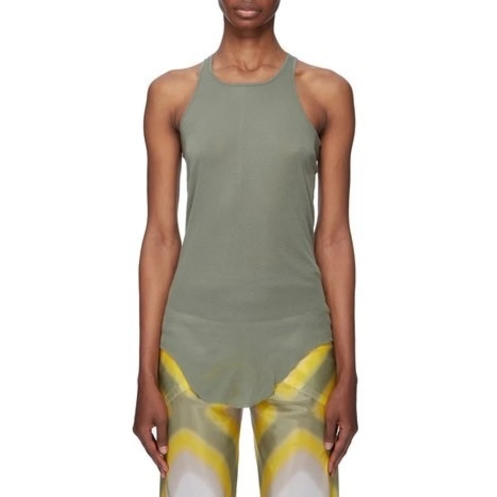 Rick Owens Stijlvolle Mouwloze Top Green Dames