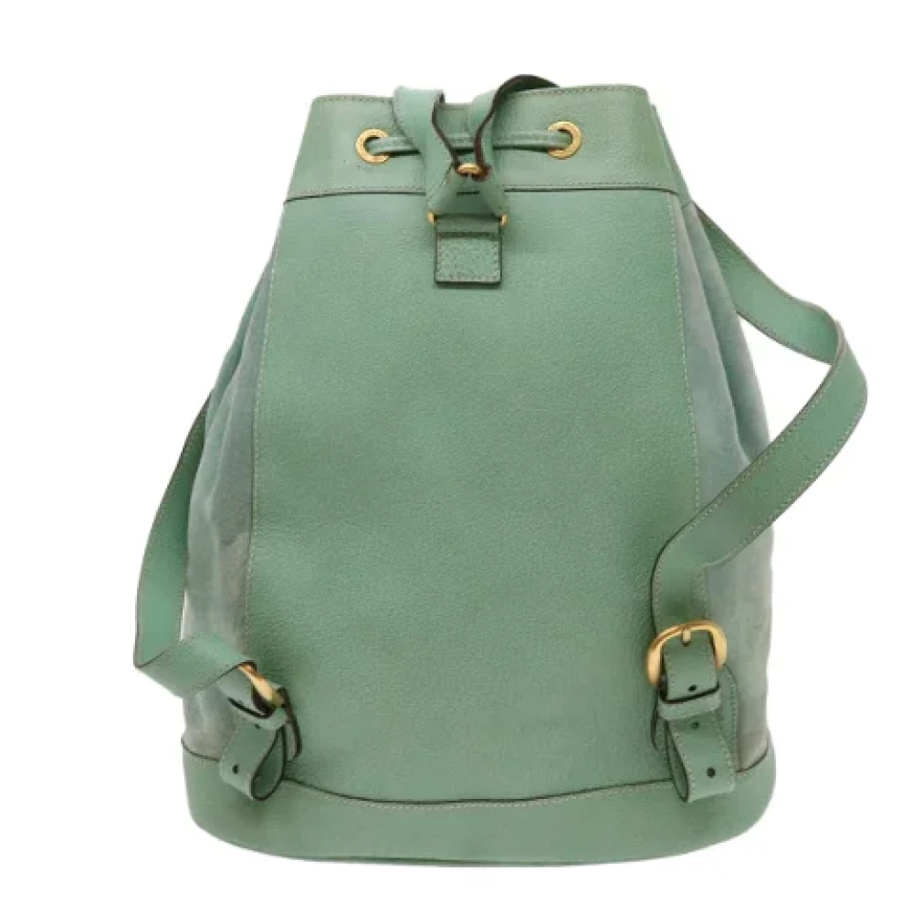 Gucci Vintage Pre-owned Suede backpacks Blue Dames