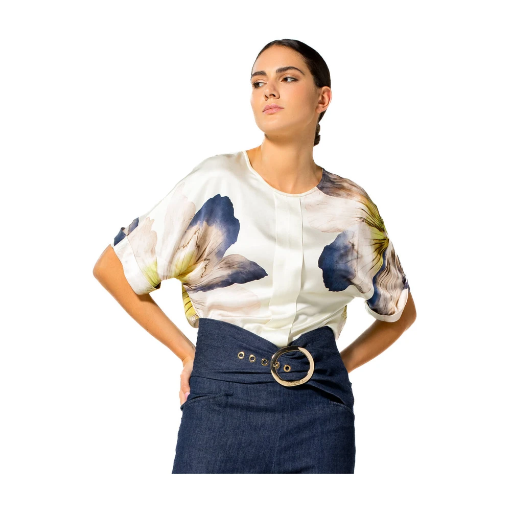 Caroline Biss Top met korte mouwen Multicolor Dames