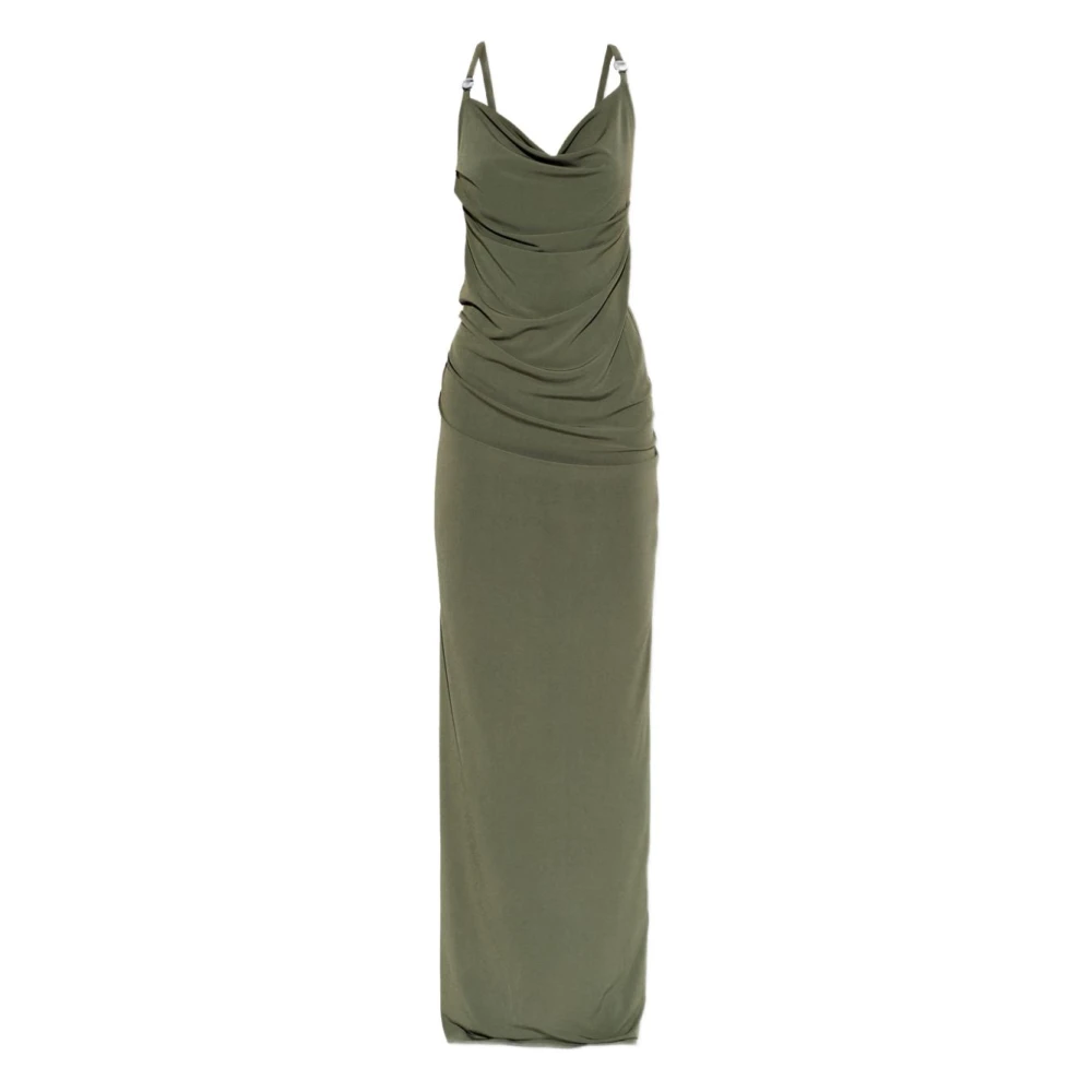 Coperni Women's Green Logo Dress - Gowns - S - Dresses