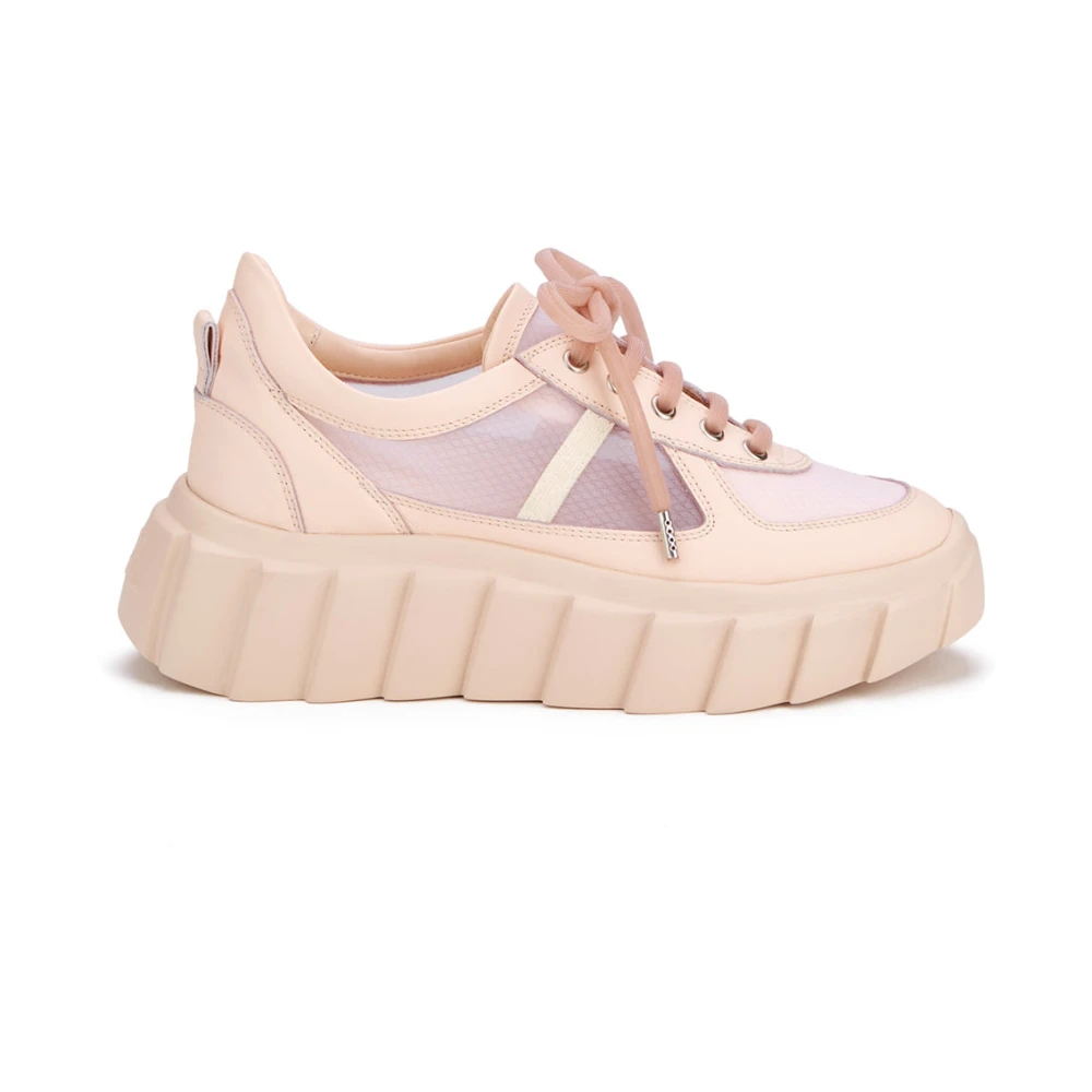 AGL Casual Gesloten Sleehak Sneakers Dames Schoenen Roze