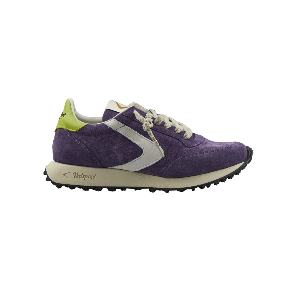 Valsport 1920 Paarse suède sneakers met boemerang Dames Schoenen
