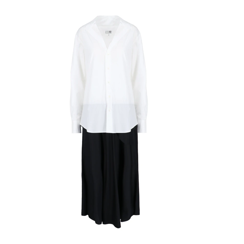 MM6 Maison Margiela Witte Shirt Dress White Dames