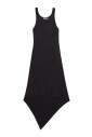 robe-noire-en-jersey-avec-ourlet-echarpe