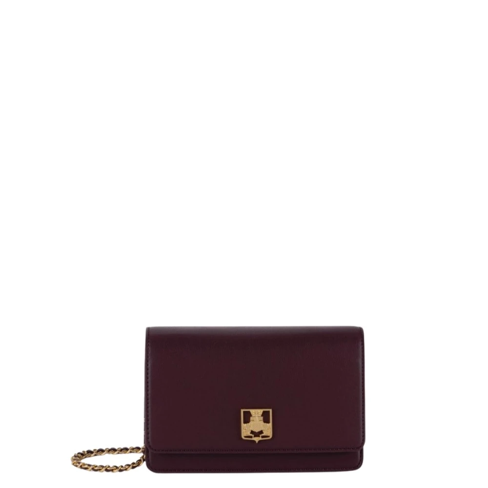 Elisabetta Franchi Stijlvolle Bordeaux Schoudertas Red Dames