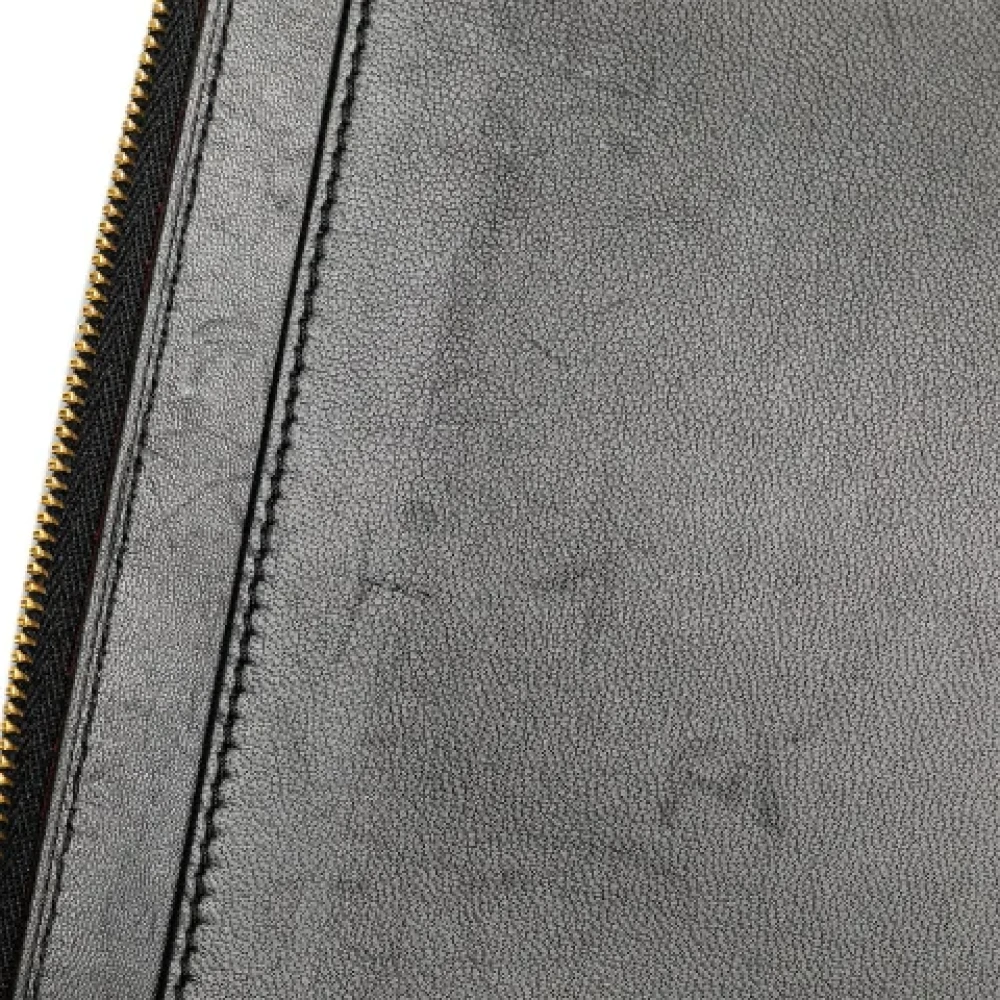Dior Vintage Pre-owned Leather wallets Black Dames