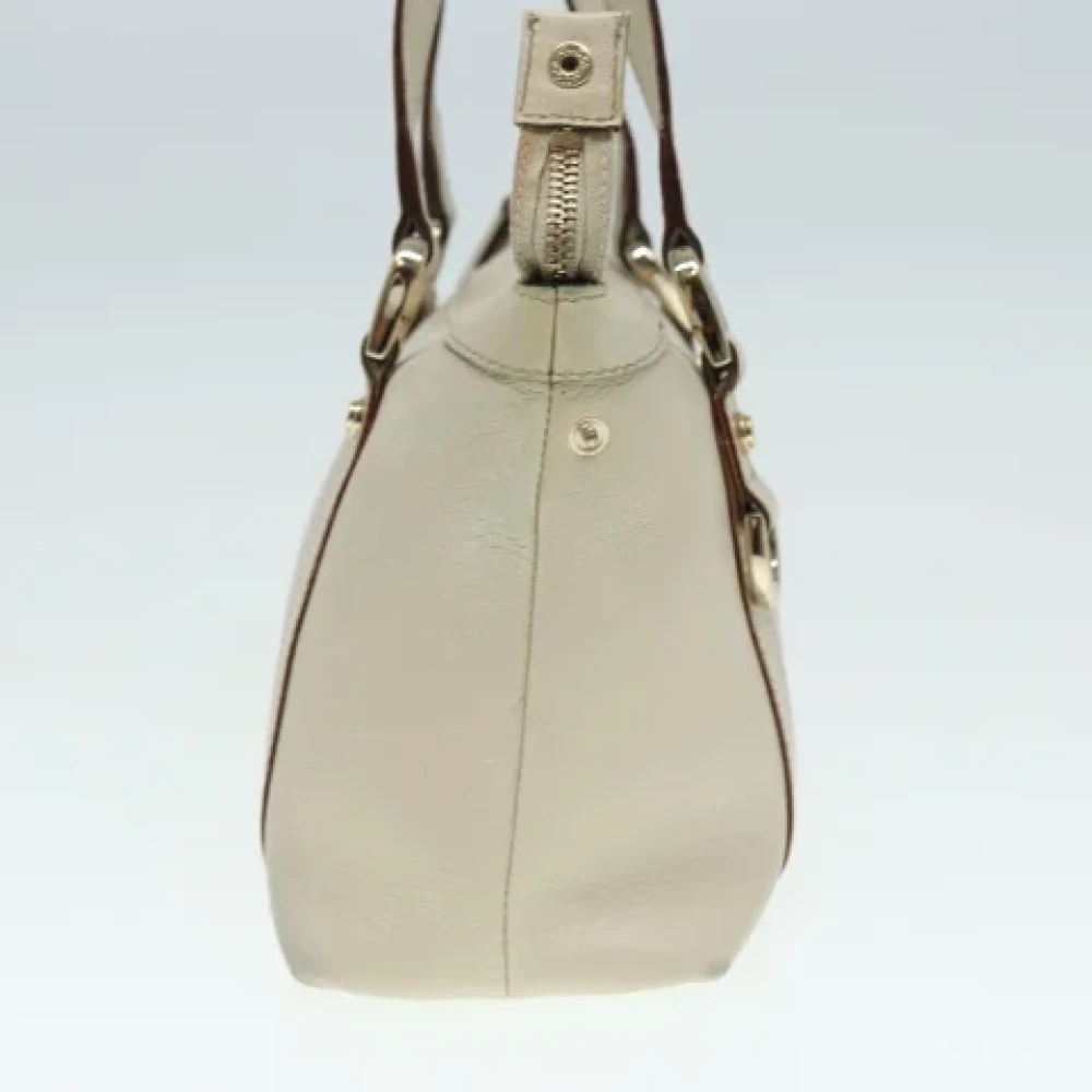 Gucci Vintage Pre-owned Leather handbags Beige Dames