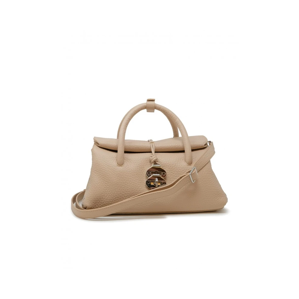 Zanellato Roze Leren Handtas Beige Dames