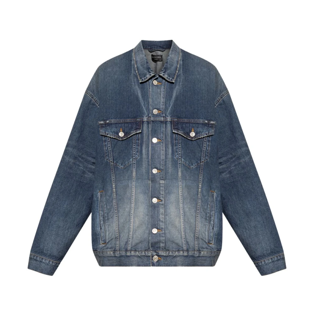 Balenciaga Blue Coats Denim - Male - Denim Jackets - M - Jackets