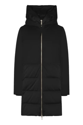 Svart Quiltad Vinterrock