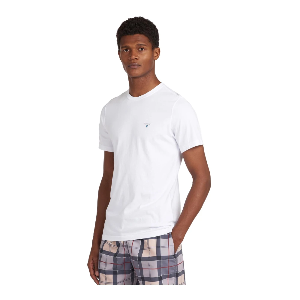 Barbour Mts0670Wh11 Sport T-shirt White Heren