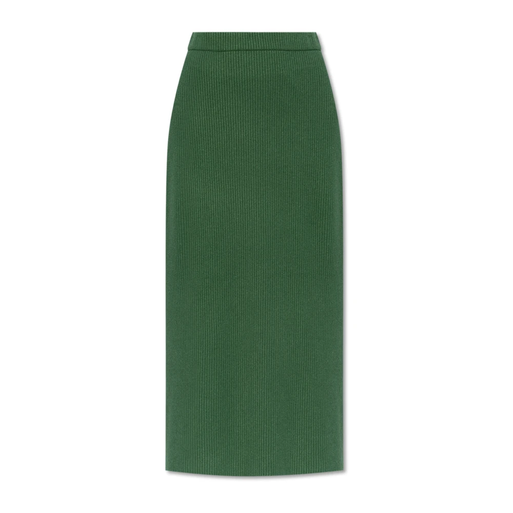 By Malene Birger Kyara ribbstickad kjol Green, Dam