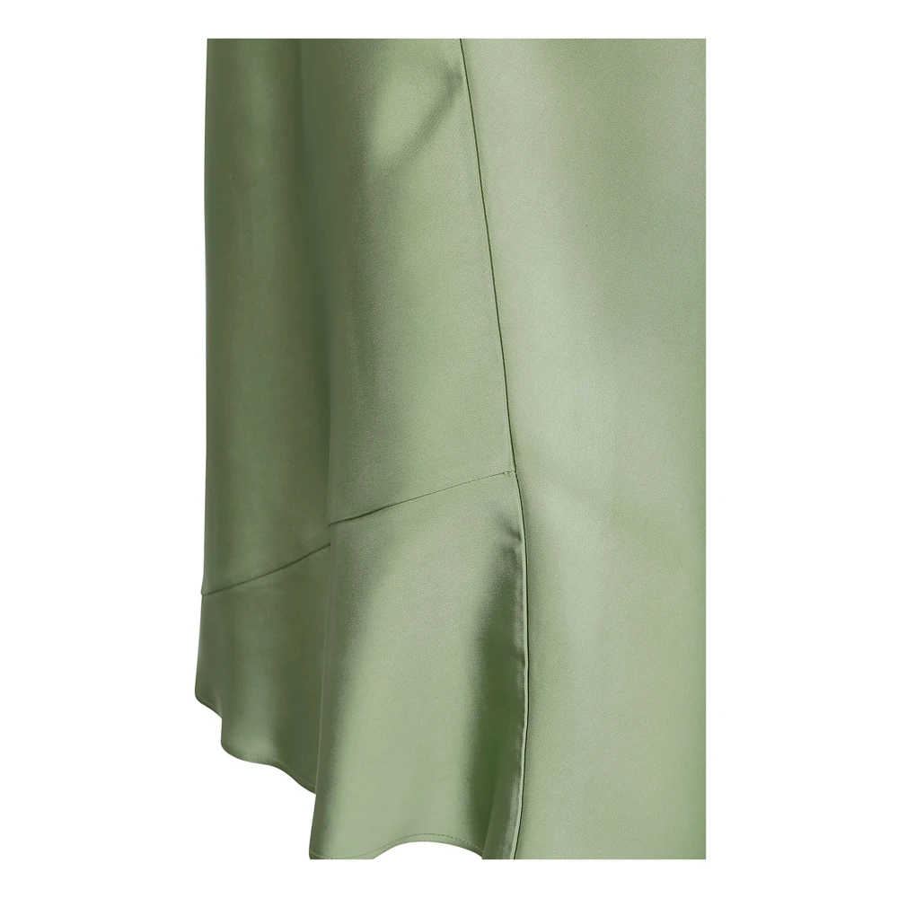N21 Groene Slip Rok met Elastische Taille Green Dames