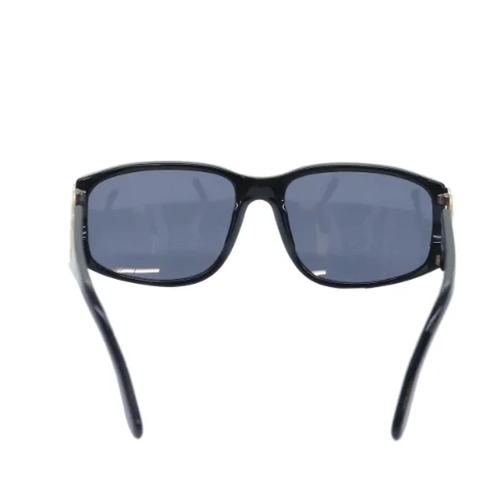 Chanel Vintage Pre-owned Plastic sunglasses Black Dames