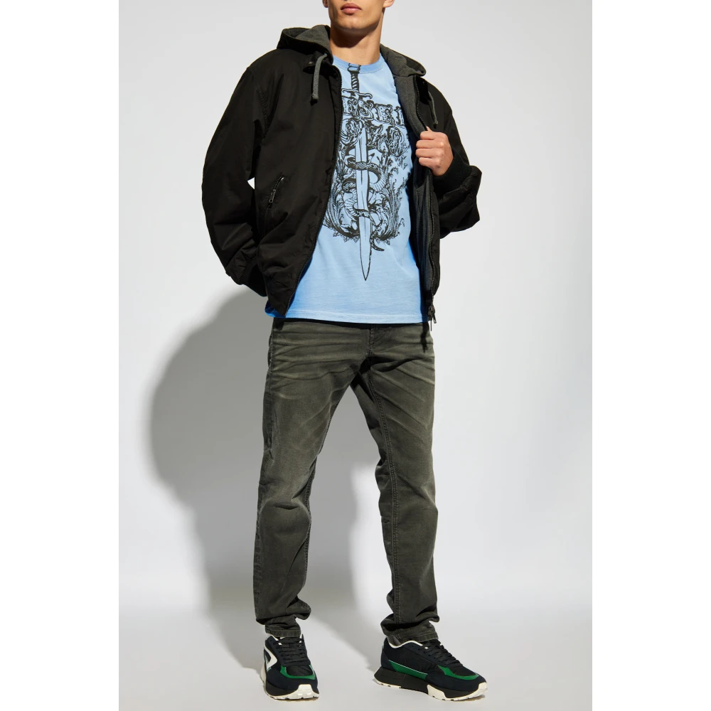 Diesel Broek `2032 D-Krooley-B` Black Heren