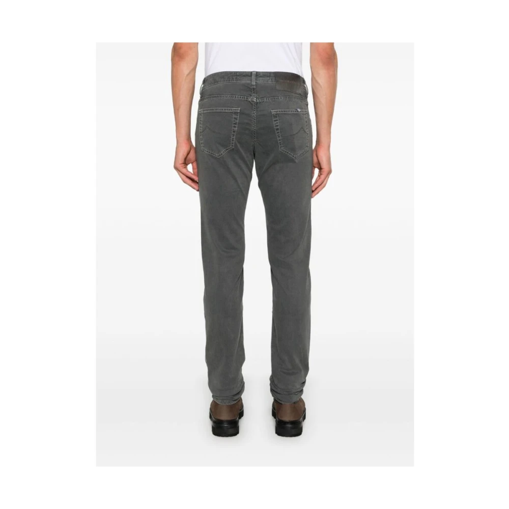 Jacob Cohën Slim Fit Grijze Twill Jeans Gray Heren