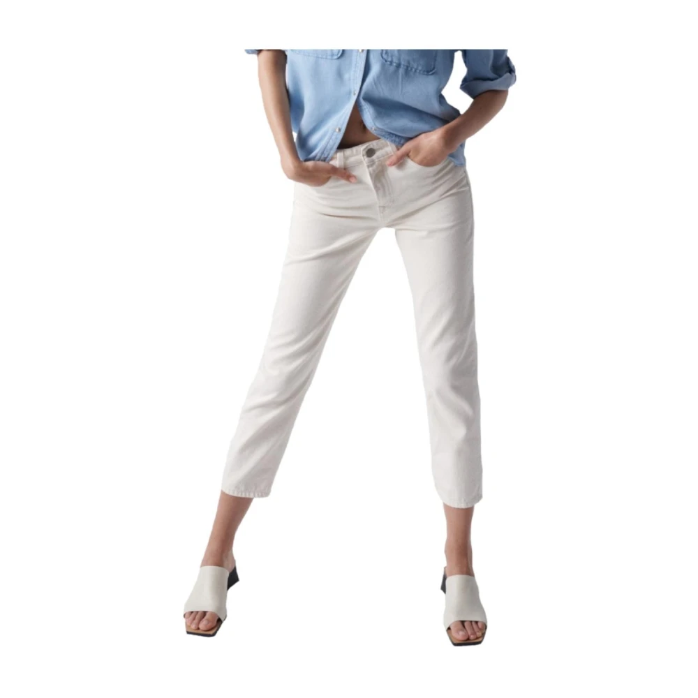 Salsa Cropped Trousers White Dames