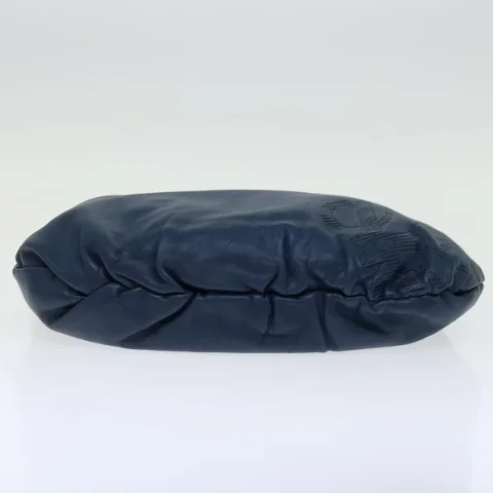 Loewe Pre-owned Leather clutches Blue Dames