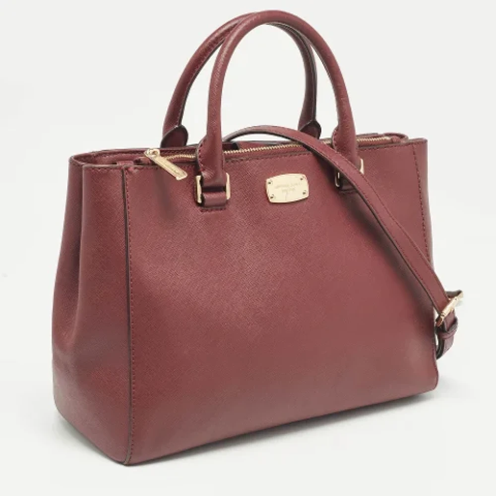 Michael Kors Pre-owned Leather totes Red Dames