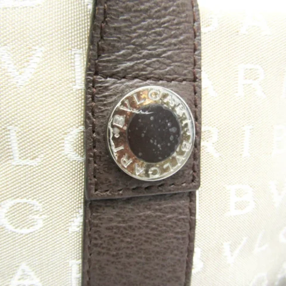 Bvlgari Vintage Pre-owned Canvas totes Beige Dames