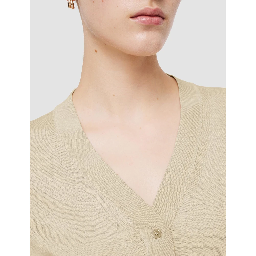 joseph Zijden Katoenen Vest Licht Doorschijnend Beige Dames