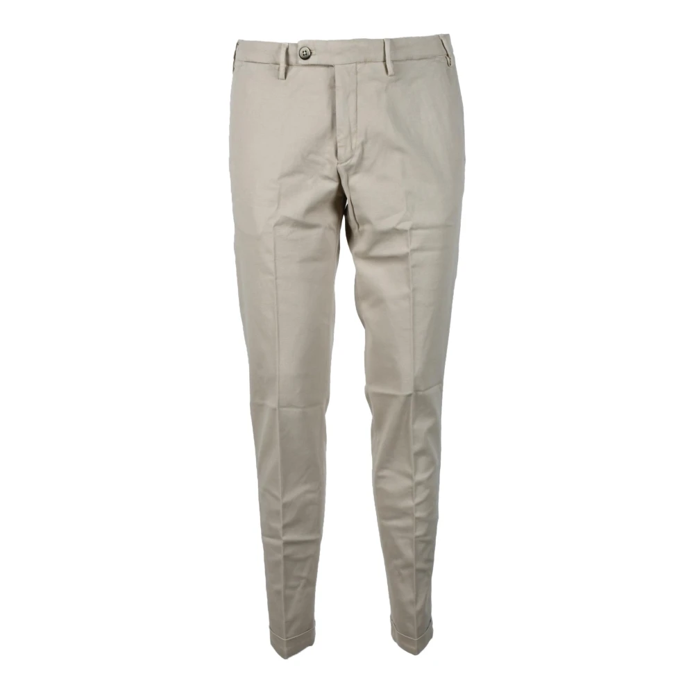 Michael Coal Lyocell Blend Casual Broek Beige Heren