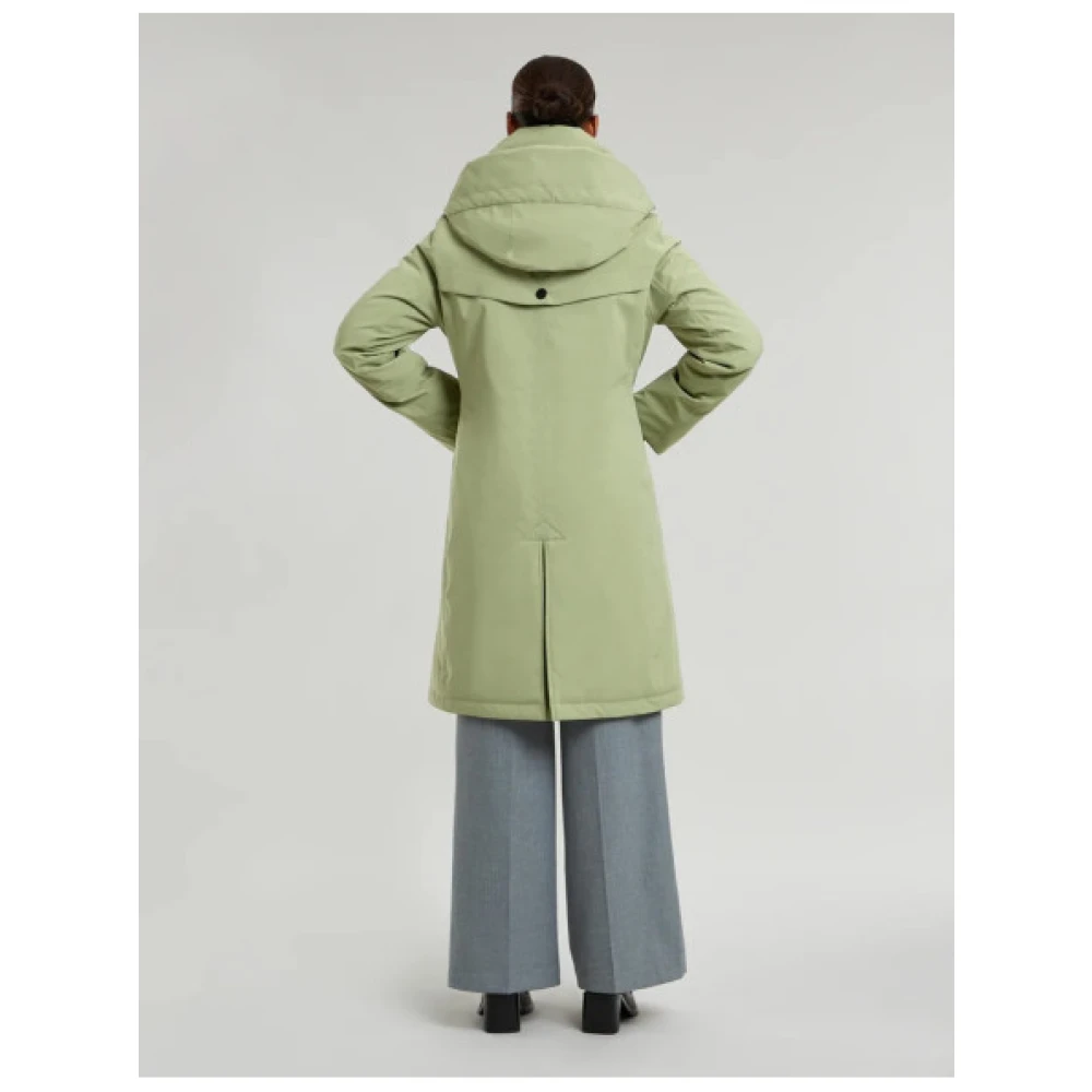 Creenstone Waterdichte Lange Parka Evanna Model Green Dames