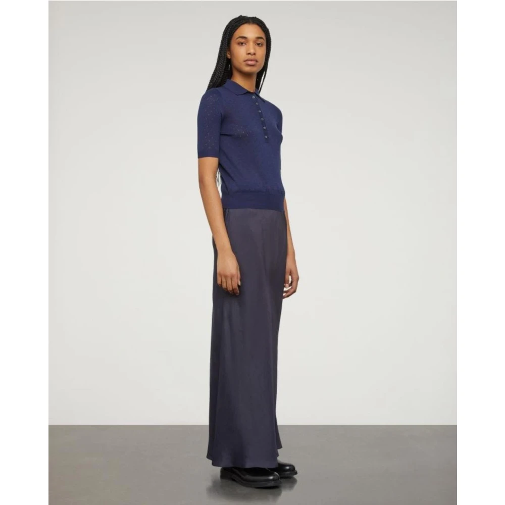 Aspesi Klassiek poloshirt Blue Dames