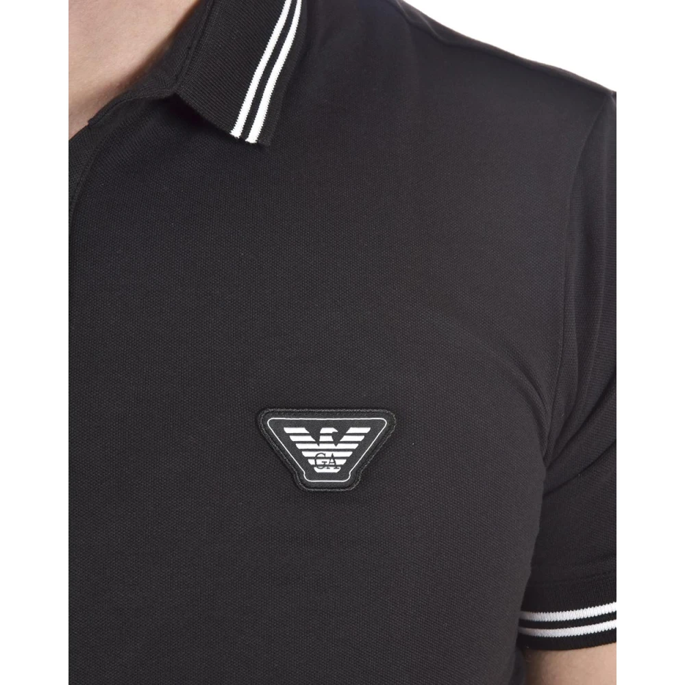 Emporio Armani Klassieke Polo Shirt voor Mannen Black Heren