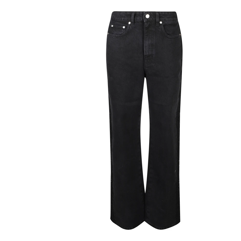 Stella Mccartney Women's Black Boot-Cut Jeans - Bootcut Jeans - W29 - Jeans